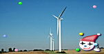ドレスデン西方の風力発電設備。2005年9月7日。